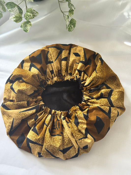 Brown Silk Bonnet