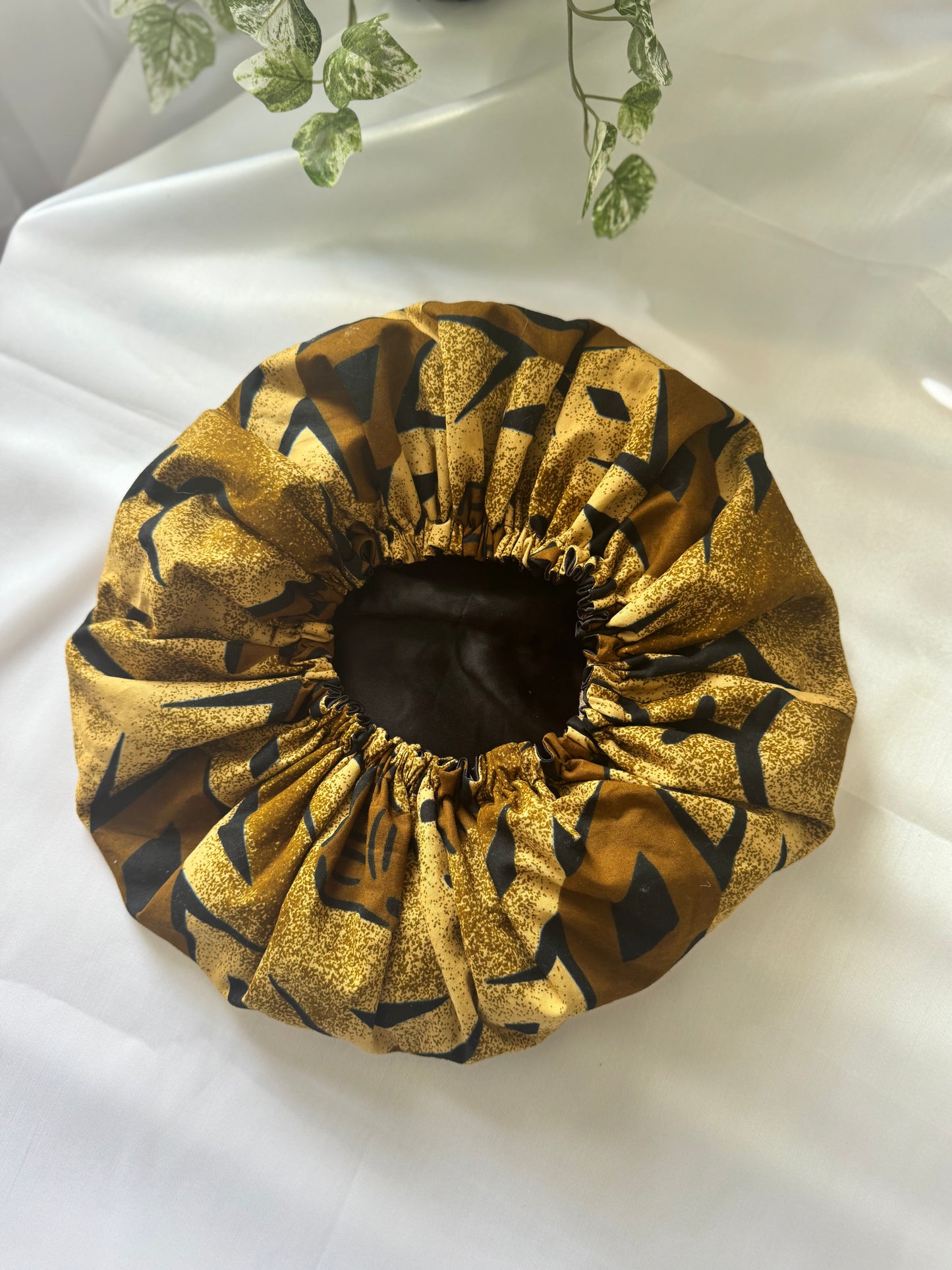 Brown Silk Bonnet