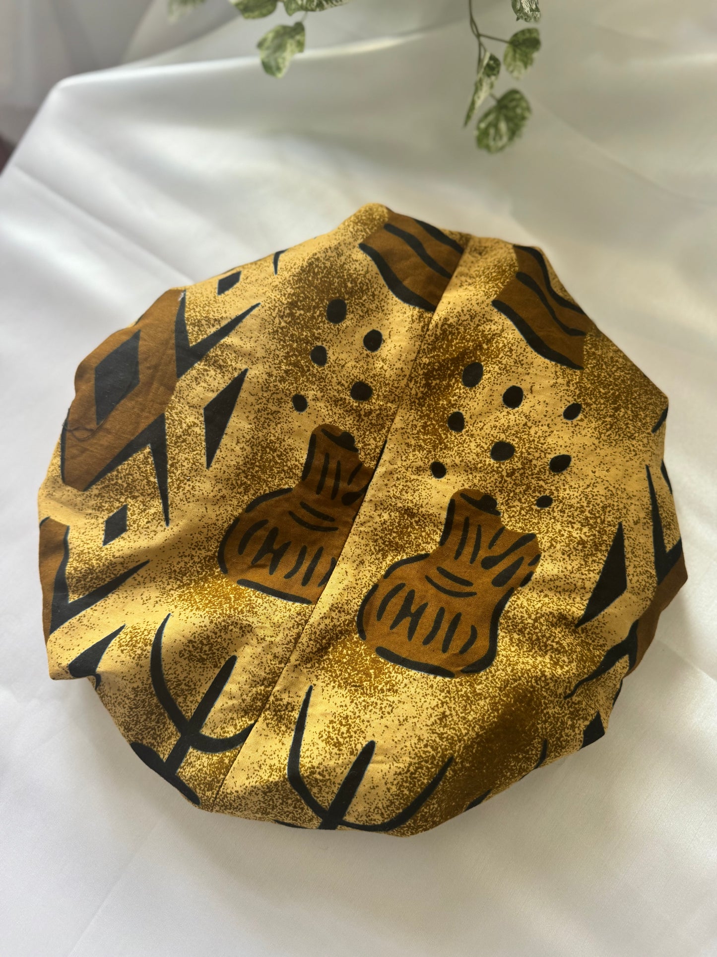 Brown Silk Bonnet