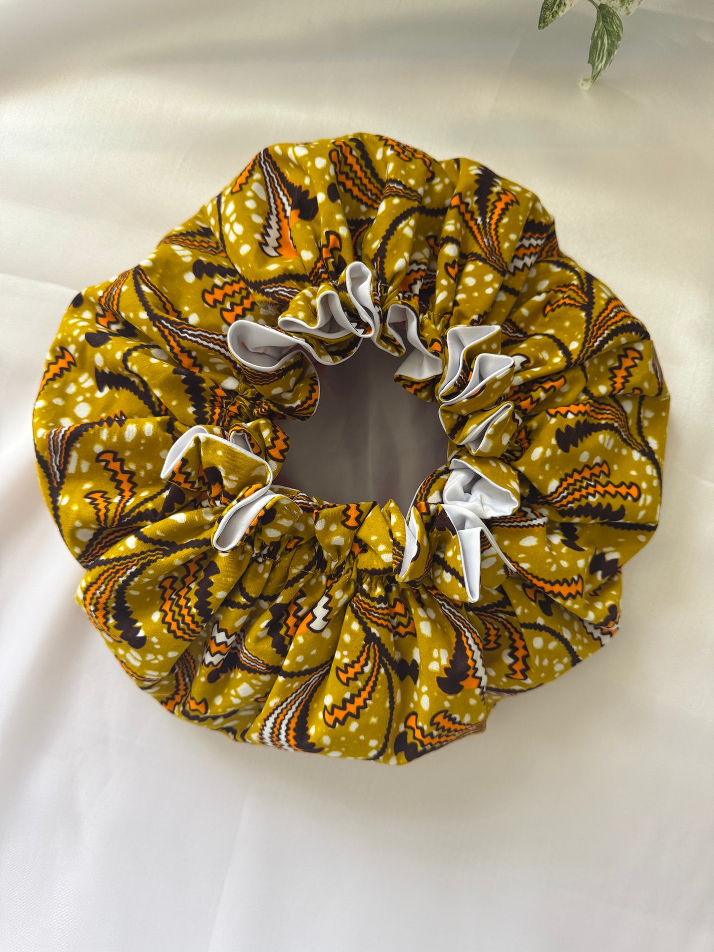 Mustard Adult Silk Bonnet