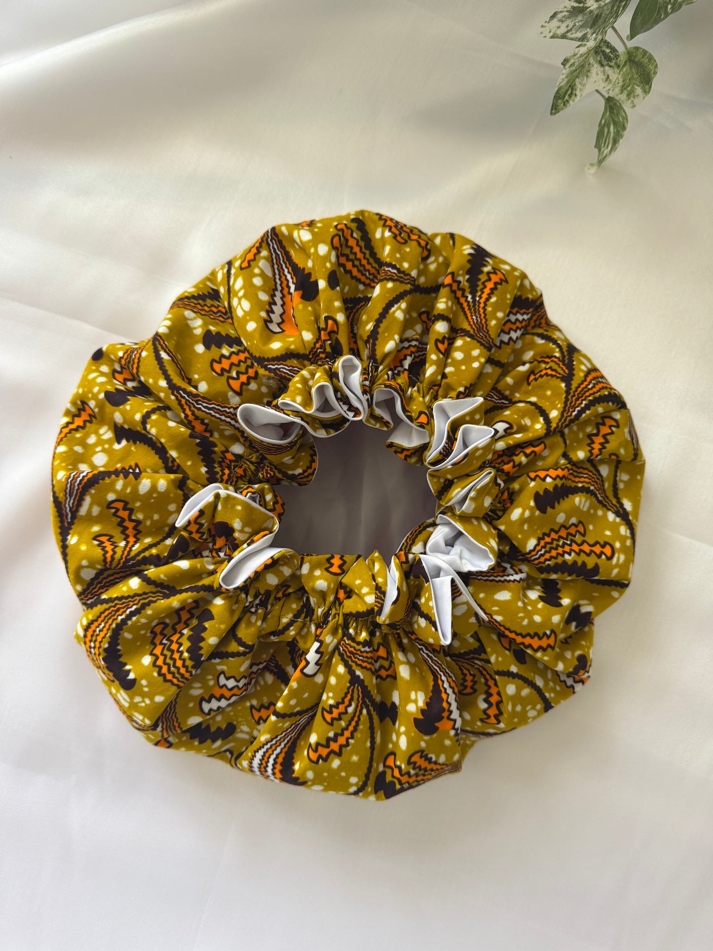 Mustard Adult Silk Bonnet