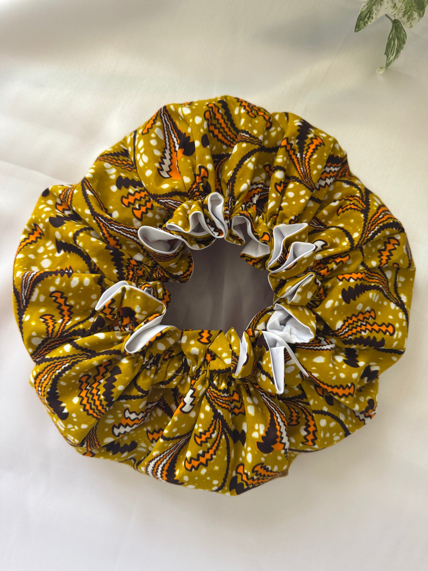 Mustard Adult Silk Bonnet