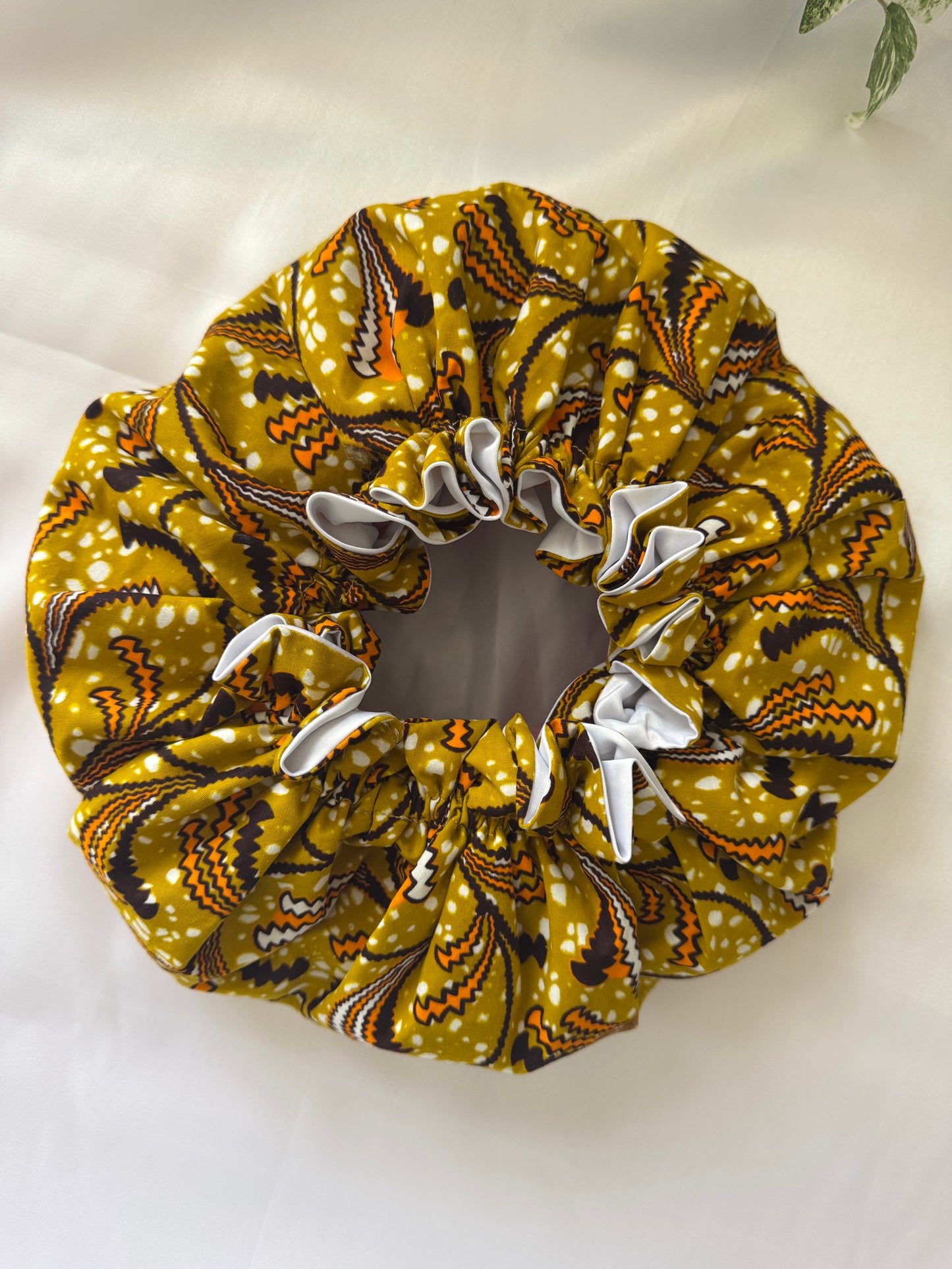 Mustard Adult Silk Bonnet