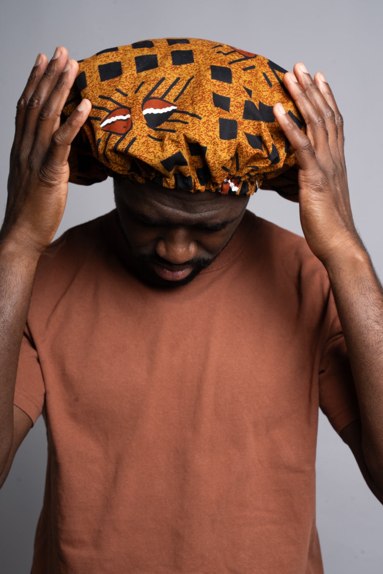Brown Silk Bonnet